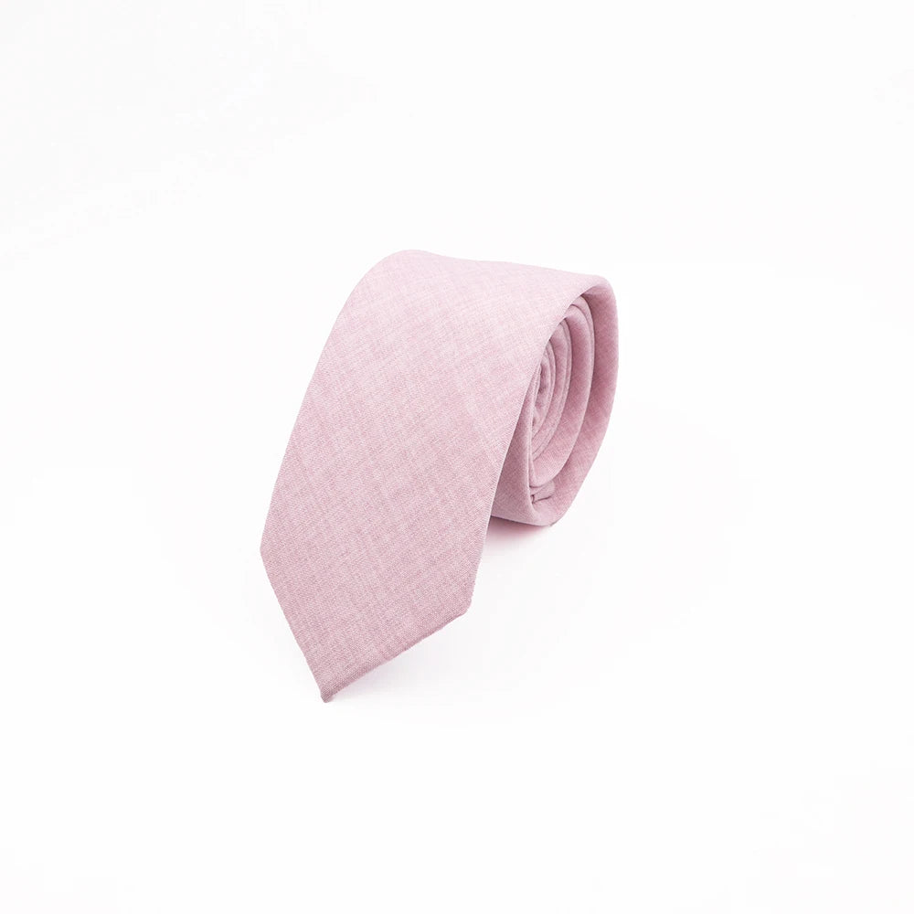 Mens Slim Solid Colour Tie 6.5cm Wedding Party Classic Necktie