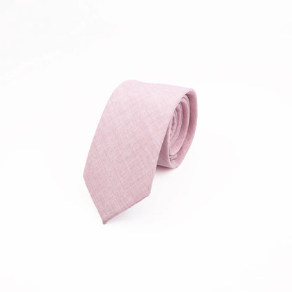 Mens Slim Solid Colour Tie 6.5cm Wedding Party Classic Necktie