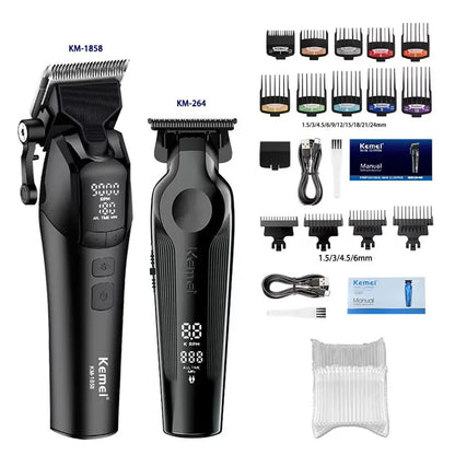 Kemei Hair Clipper 9000RPM 10W Electric Rechargeable Trimmer for Men