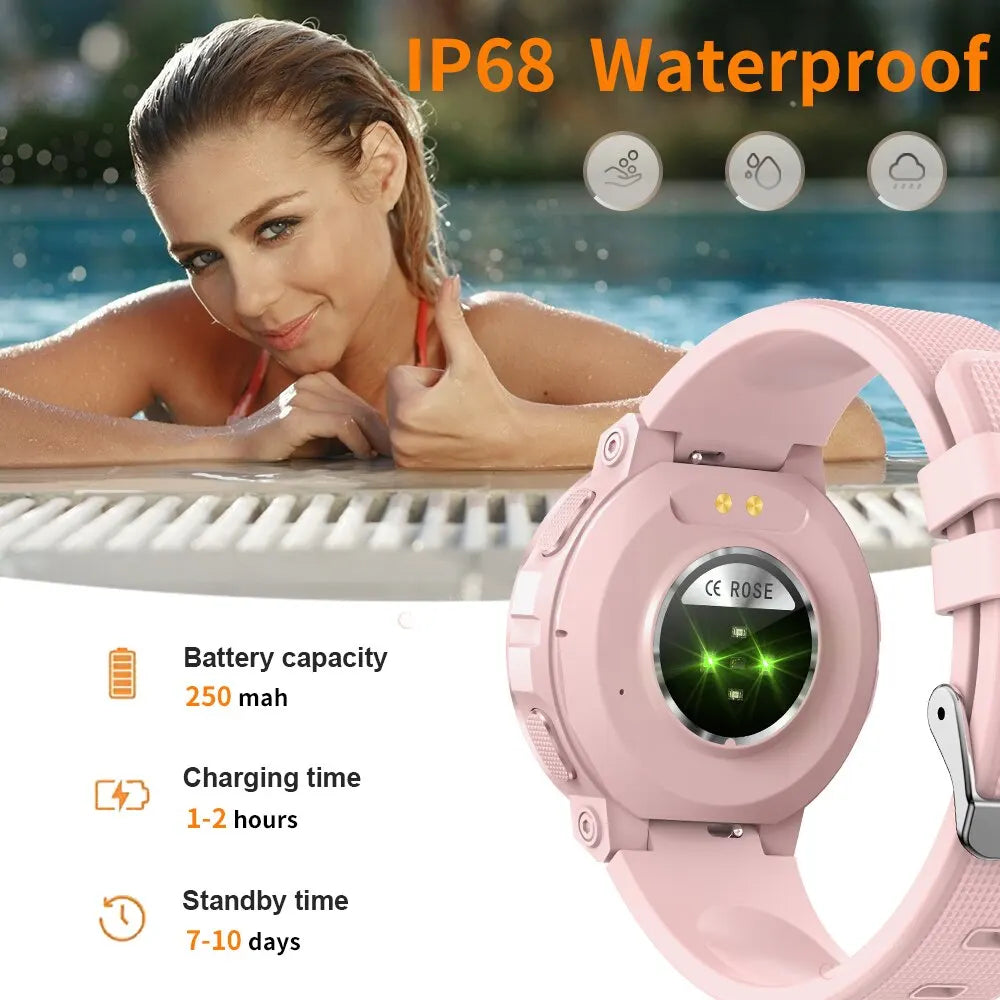 MEVADEN Sport Smart Watch Women Bluetooth Call Smartwatch IP68 Waterproof Fitness Tracker Health Monitoring for IOS Android MK60-EXPROTAS