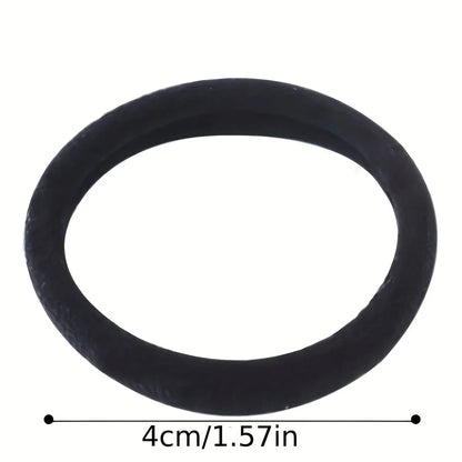 50Pcs Black Ponytail Holders Elastic Hair Bands for Girls Women Accessories