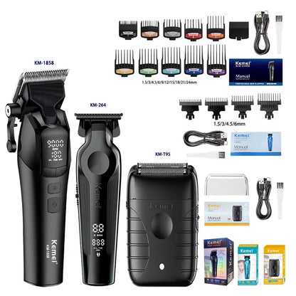 Kemei Hair Clipper 9000RPM 10W Electric Rechargeable Trimmer for Men