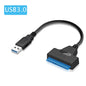 USB 3.0 to SATA Cable 2.5" HDD/SSD Adapter 6Gbps 22-Pin SATA III Cord