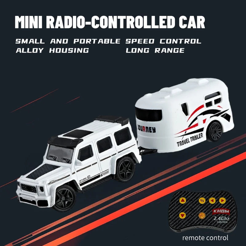 Mini Alloy 1/64 Remote Control Car 60 Minutes Kids Toy Convenient Carry