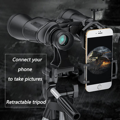 20x50 HD Binoculars BAK4 Prism Zoom Long Range Camping Travel Outdoor