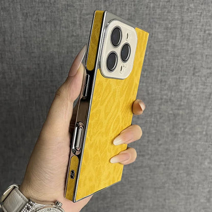 Leopard Pattern Matte Armour Case for iPhone 13-17 Air Pro Max Lens Cover