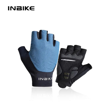 INBIKE Half Finger Cycling Gloves Padded Palm MTB Road Bike Summer Men