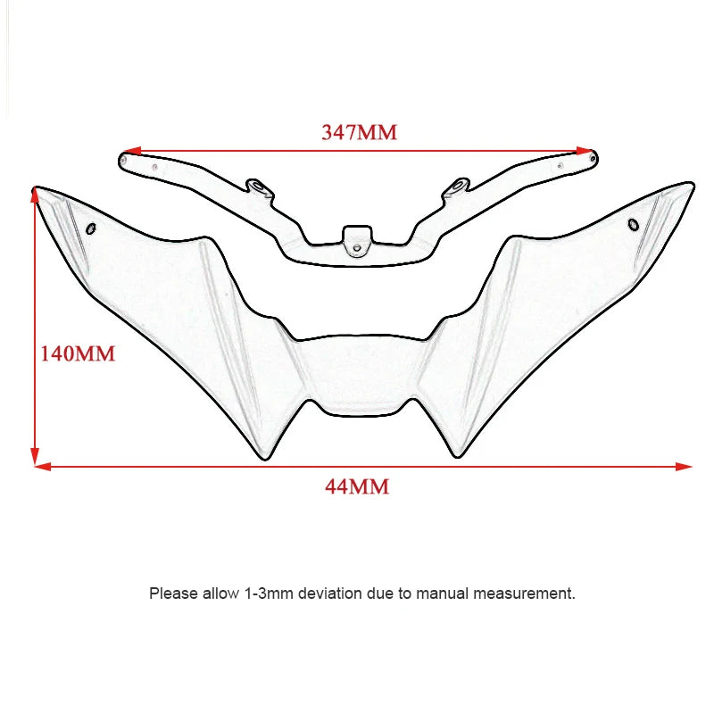 Fit YAMAHA MT-09 MT09 MT 09 SP 2021-2023 Front Fender Beak Nose Cone Extension Cover