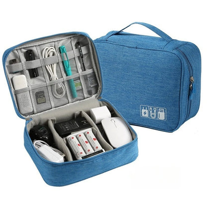 Digital Electronic Organizer Waterproof Portable USB Cable Storage Bag