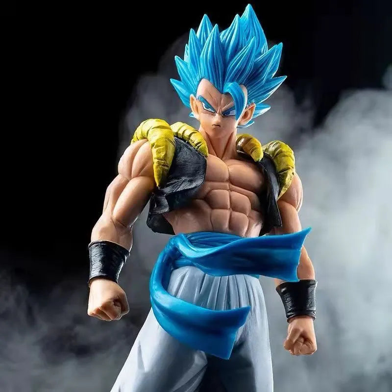 31CM Anime Dragon Ball Z Super Saiyan Blue Gogeta PVC Action Figure Model Toys Desktop Decoraction Children Birthday Gift-EXPROTAS