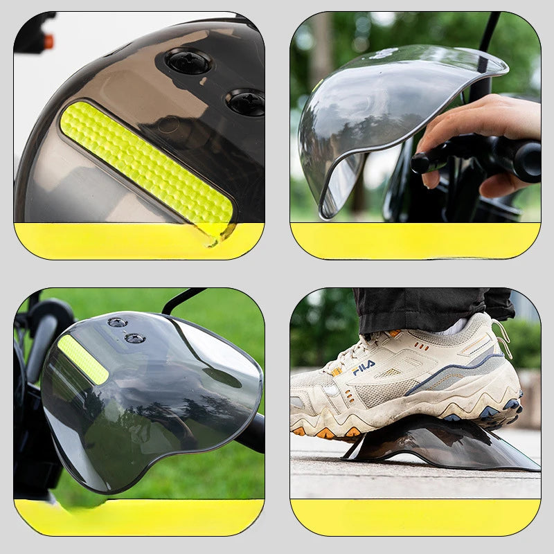Motorcycle Handlebar Cover Windproof Rainproof Waterproof Grip Plastic