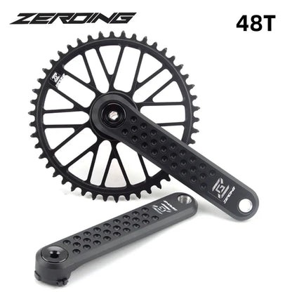 ZEROING Road Folding Bicycle Crankset 10/11/12speed Single Chainring 40/42/44/46/48T With Bracket Bottom BSA For Gravel Bike-EXPROTAS