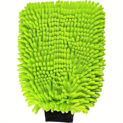 Microfiber Car Wash Gloves 2 Pack Scratch Free Lint Mitts for Cleaning