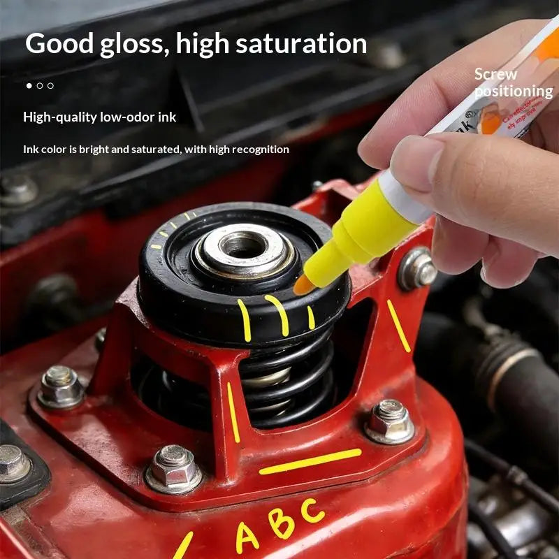 Screw Marker Pen Waterproof Quick Dry Permanent for Car Motorcycle Repair