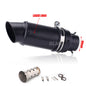 Universal Stainless Steel Slip-On Exhaust Muffler Carbon Look with DB Killer 51-60mm
