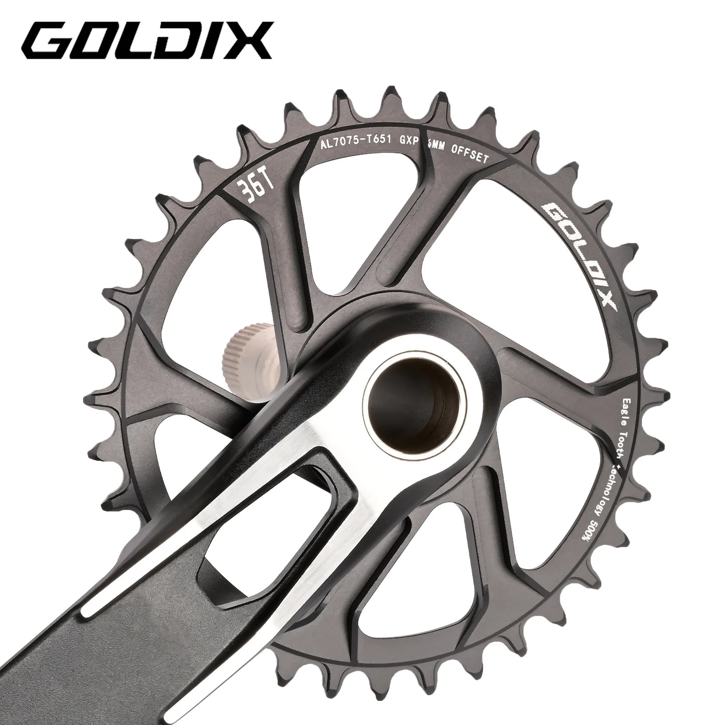 GOLDIX Narrow Wide Chainring SRAM 3-Bolt Direct Mount 0/3/6mm Offset MTB - EXPROTAS