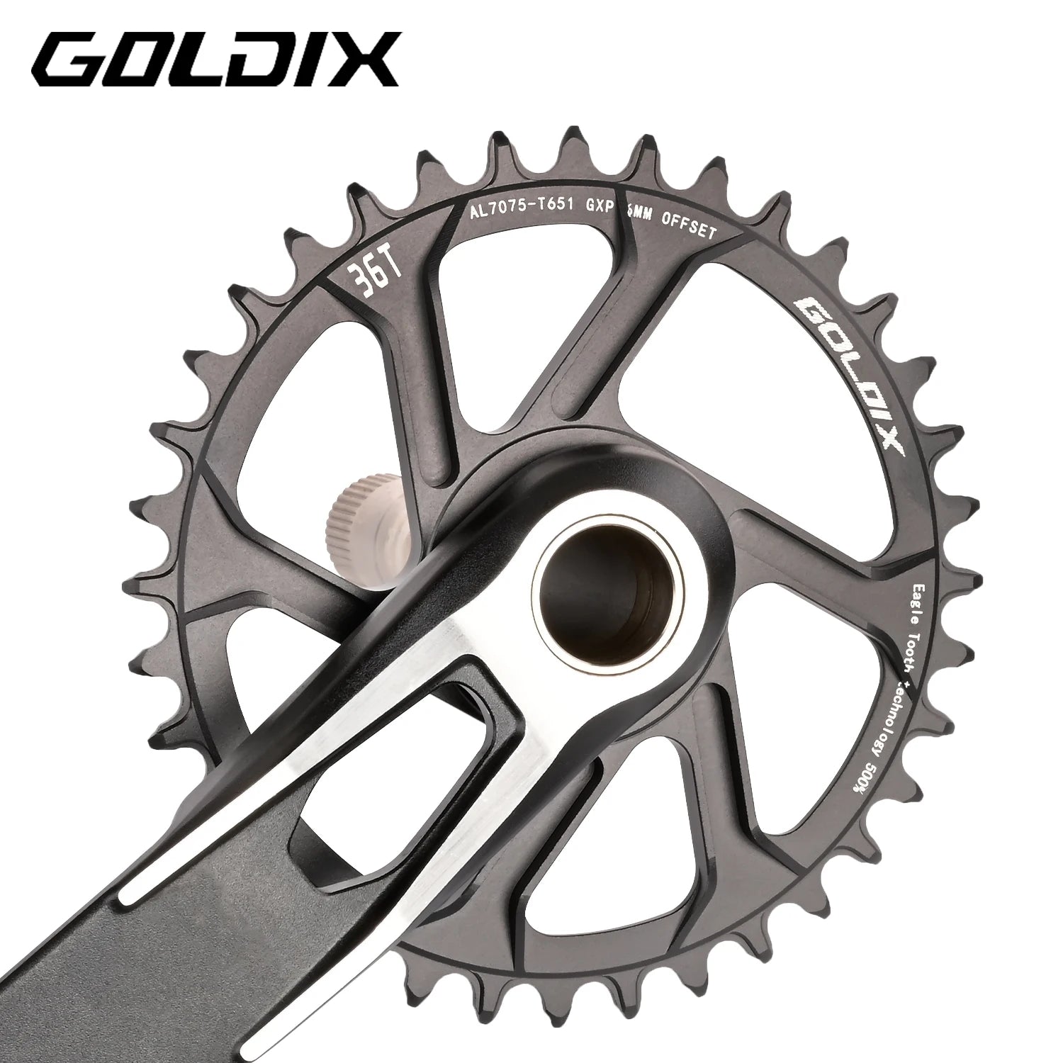 GOLDIX Narrow Wide Chainring SRAM 3-Bolt Direct Mount 0/3/6mm Offset MTB - EXPROTAS