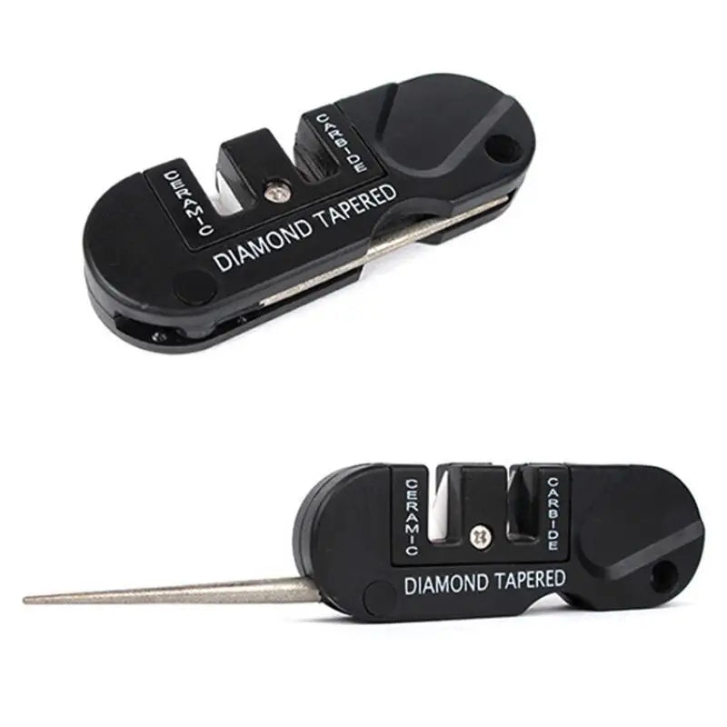 4-in-1 Tungsten Ceramic Carbide Knife Sharpener Portable Outdoor Camp Tool