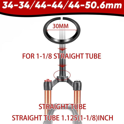 Bike Headset 1-1/8" Sealed Bearing 34/44/50.6/52/55/56mm MTB Fork