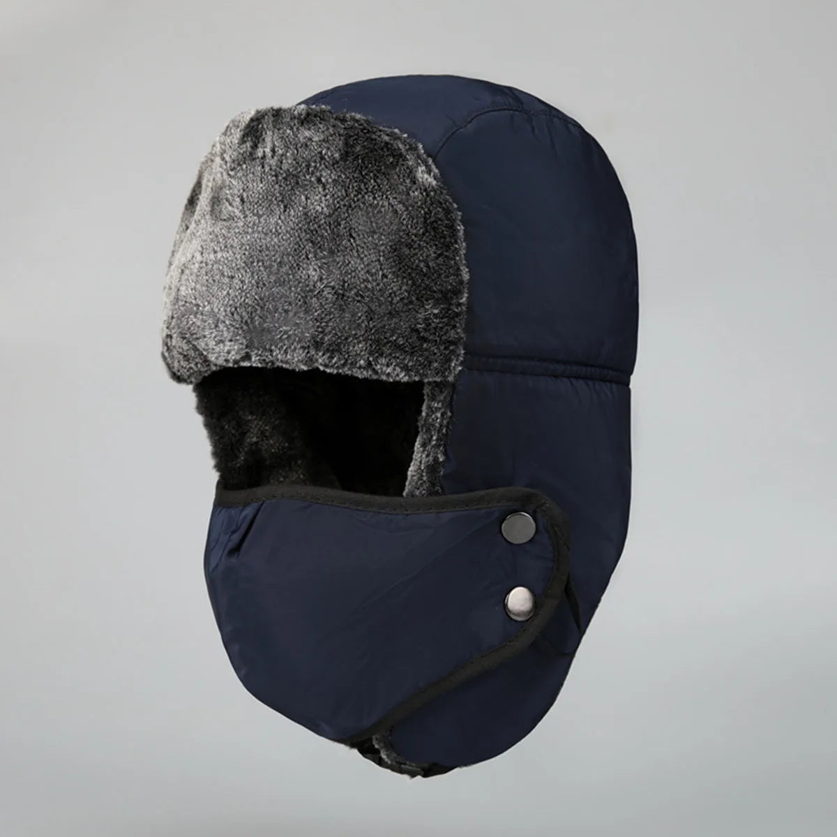 Winter Trapper Hat Ushanka Russian Faux Fur Cap for Men Women Skiing