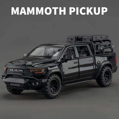 1:32 Dodge RAM 1000 TRX Mammoth Alloy Model Sound Light Toy Pickup