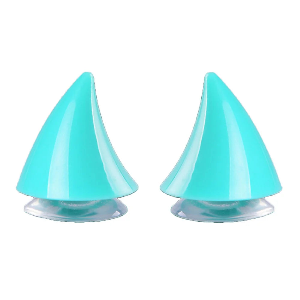 2PCS Motorcycle Helmet Horn Decoration Adhesive Suction Cup Accessories