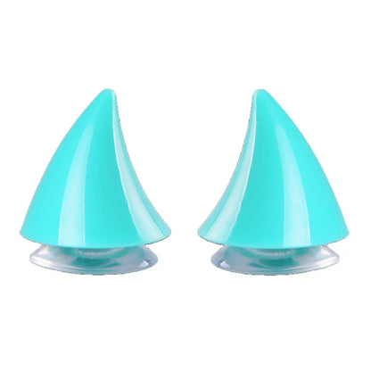 2PCS Motorcycle Helmet Horn Decoration Adhesive Suction Cup Accessories
