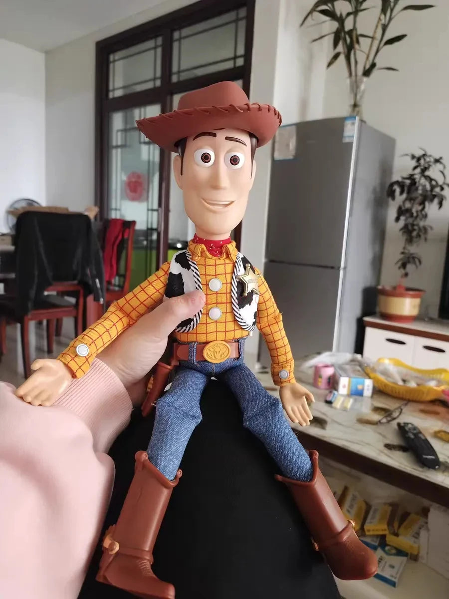 Disney Toy Story 4 Anime Figure Talking Woody Buzz Jessie Rex Action Figures Model Decoration Collection christmas Toy Gifts-EXPROTAS