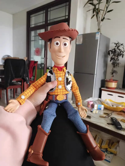Disney Toy Story 4 Anime Figure Talking Woody Buzz Jessie Rex Action Figures Model Decoration Collection christmas Toy Gifts-EXPROTAS