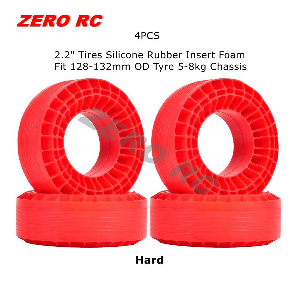 RC Crawler Tire Inserts Silicone Rubber Foam 1/10 Fit 1.9" 2.2" Wheels