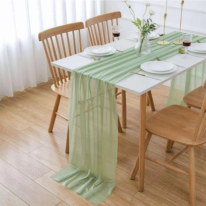 Chiffon Table Runner Wedding Event Decor Various Colours Home Runners