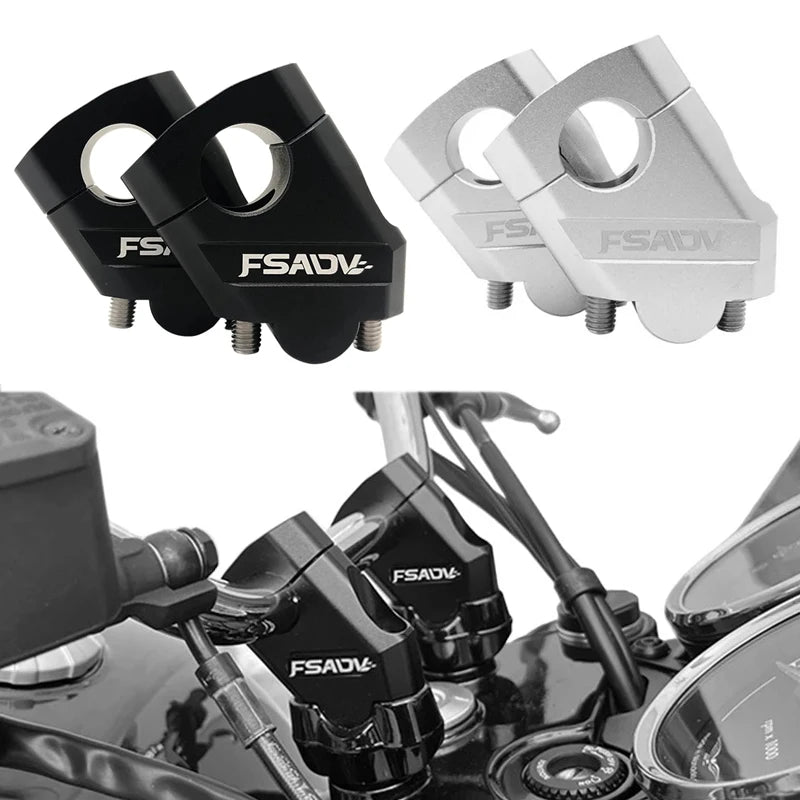 Motorcycle Riser Bar Mount 28mm 22mm Handle Clamp for Honda BMW YAMAHA Suzuki