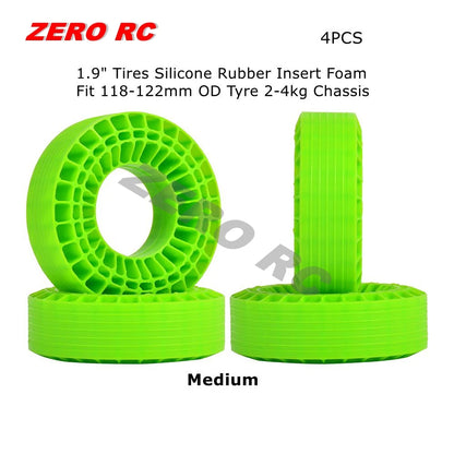 RC Crawler Tire Inserts Silicone Rubber Foam 1/10 Fit 1.9" 2.2" Wheels
