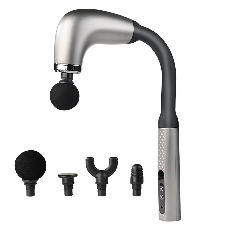 Smart Fascia Gun Electric Massager Handheld Deep Tissue Muscle Hammer 2025