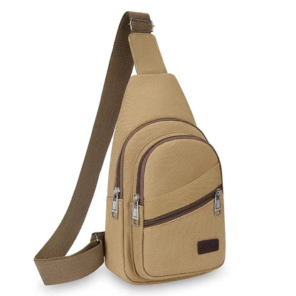 Men's Chest Bag Crossbody Sling Outdoor Travel Pack Waterproof Multi Pocket