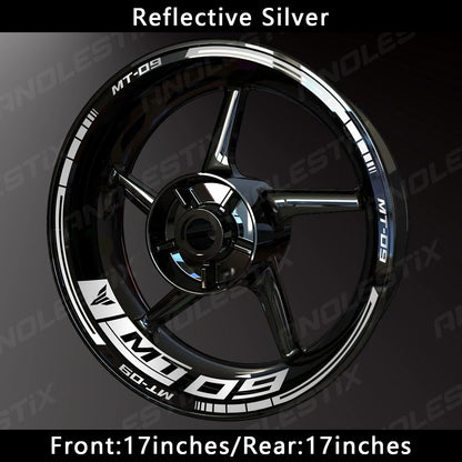 Reflective Motorcycle Wheel Sticker Hub Decal Rim Stripe Tape for YAMAHA MT-09