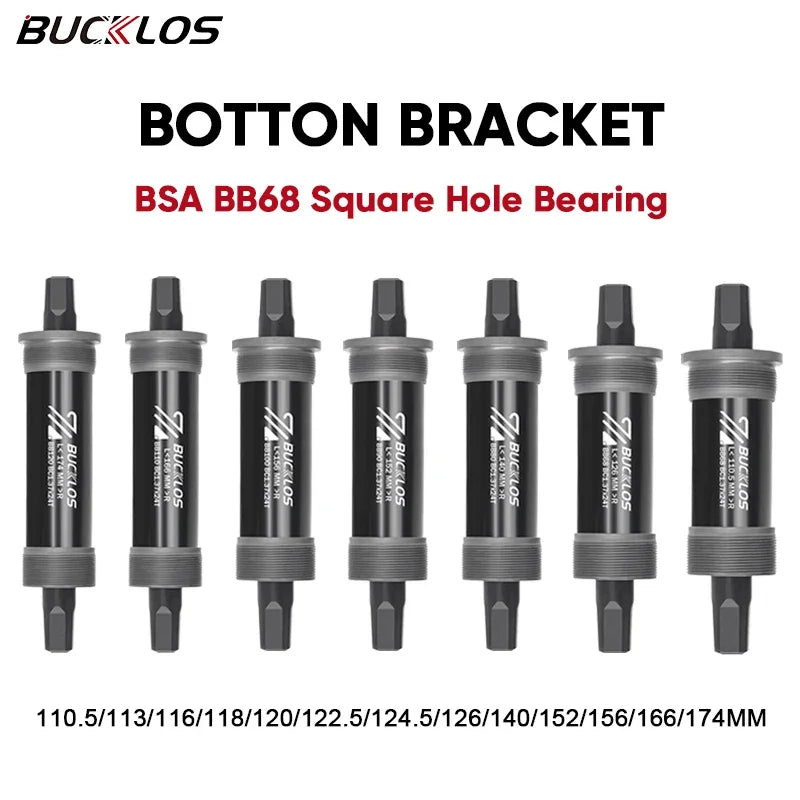 Threaded Bottom Bracket BUCKLOS BSA BB68 Square Taper MTB Road Bicycle