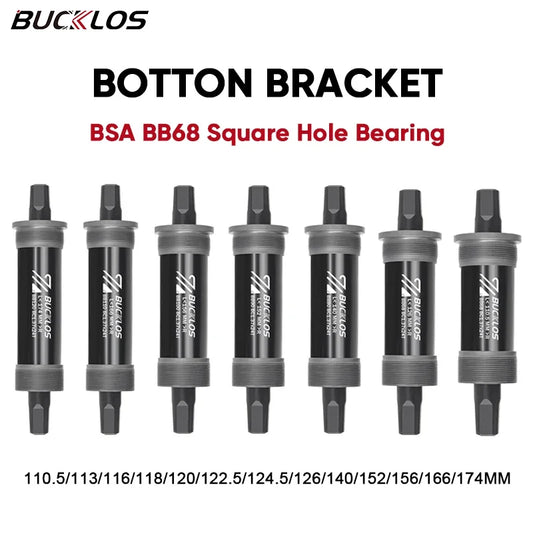 Threaded Bottom Bracket BUCKLOS BSA BB68 Square Taper MTB Road Bicycle