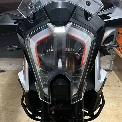 For KTM 1290 Super Adventure R S 2021 2022 2023 2024 Motorcycle Head Light Protection Acrylic Headlight Protector Guard Cover - EXPROTAS