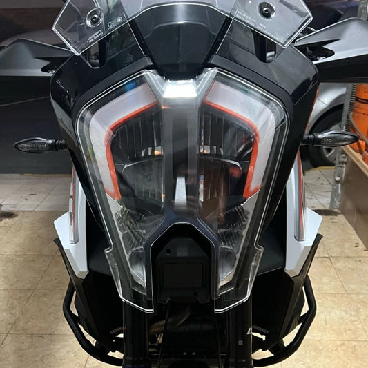 For KTM 1290 Super Adventure R S 2021 2022 2023 2024 Motorcycle Head Light Protection Acrylic Headlight Protector Guard Cover - EXPROTAS