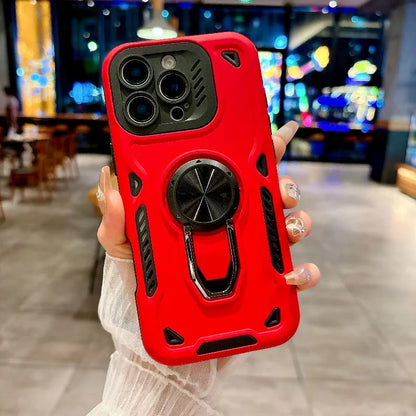 360 Rotating Ring Armour Case for iPhone 11-17 Air Pro Max Plus Heavy Duty