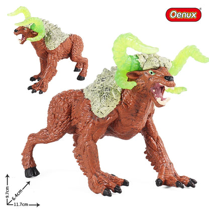 Oenux Fantasy Animal PVC Figure Dragon Dinosaur Golem Turtle Bull Orangutan - EXPROTAS