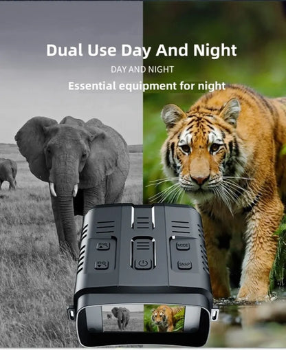 4K Night Vision Binoculars Device 10x Digital 800m Full Dark 8W Infrared WiFi Telescope Goggles For Hunting Camping Video Record-EXPROTAS
