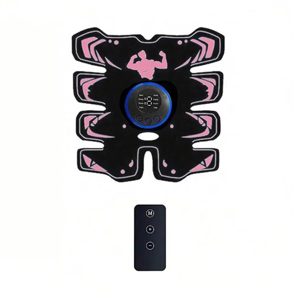 Rechargeable EMS Muscle Trainer Belt Abdominal Fitness Stimulator Exercise