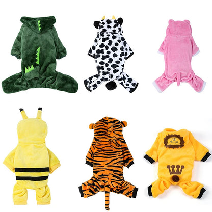 Pet Dog Clothes Warm Fleece Coat for Small Dogs Winter Hoodie Apparel