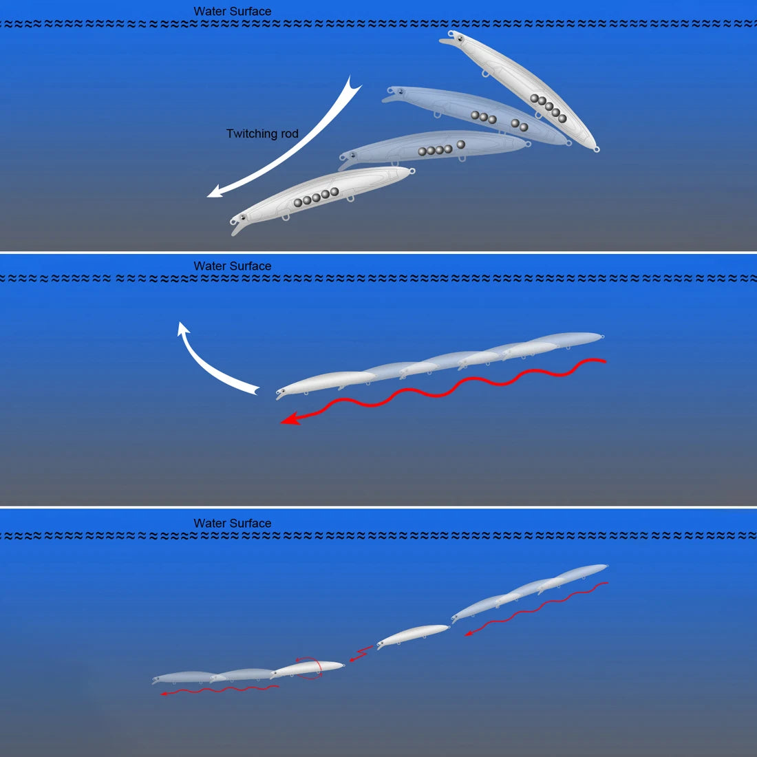 SeaKnight SK008 20g 125mm Sinking Minnow Lure, 0.3-0.9M Depth Hard Bait Long Cast Carp Tackle