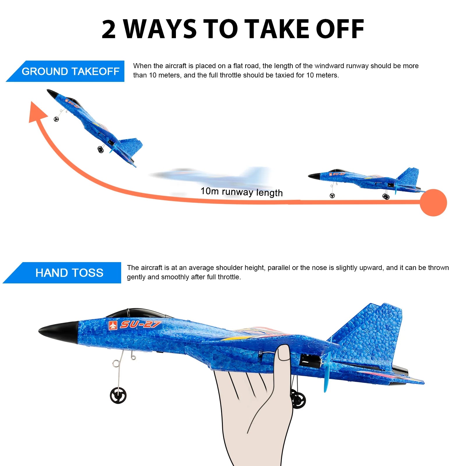 RC Plane SU-27 Aircraft Remote Control Helicopter 2.4G Airplane EPP Foam RC Vertical Plane Children Toys Gifts-EXPROTAS