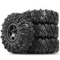 4Pcs RC Crawler Wheel Beadlock Metal Rim Tyres 1.9" for Axial TRX-4