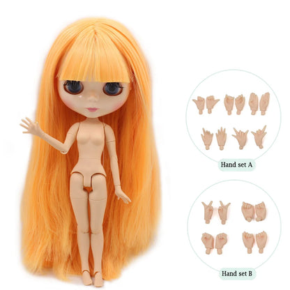 ICY DBS Blythe Factory Doll 1/6 BJD OB24 Ball Joint Body DIY Dress Up