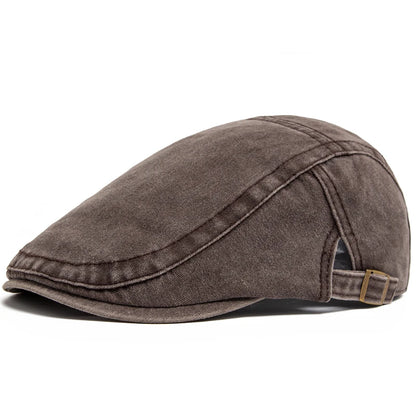Vintage Cotton Beret Flat Cap Men Women Casual Autumn Fashion Hat